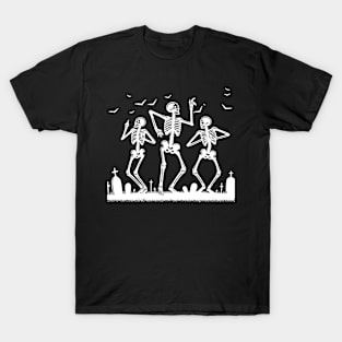 Skeleton Dance - Graveyard Dancing T-Shirt